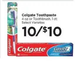 Food 4 Less Colgate Toothpaste or Toothbrush offer