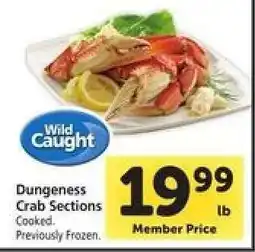 Safeway Dungeness Crab Sections offer