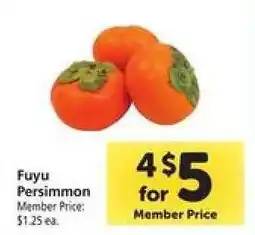 Safeway Fuyu Persimmon offer
