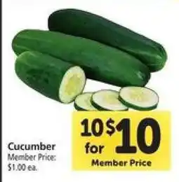 Safeway Cucumber offer