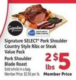 Safeway Signature SELECT Pork Shoulder offer