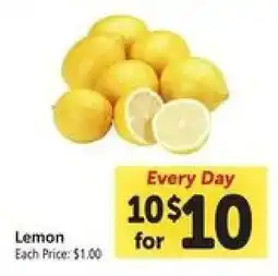 Safeway Lemon offer