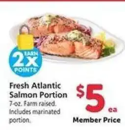Safeway Fresh Atlantic Salmon Portion offer