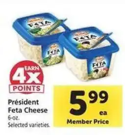 Safeway Président Feta Cheese offer