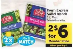 Safeway Fresh Express Salad Blends offer