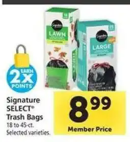 Safeway Signature SELECT Trash Bags offer