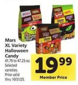 Safeway Mars XL Variety Halloween Candy offer