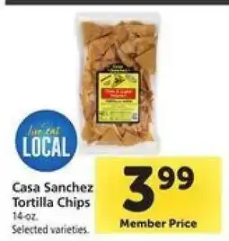 Safeway Casa Sanchez Tortilla Chips offer