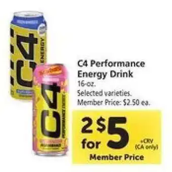 Safeway C4 Performance Energy Drink offer