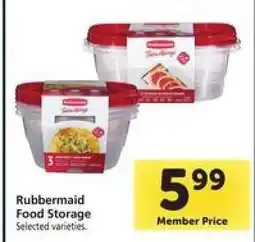 Safeway Rubbermaid Food Storage offer