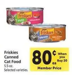 Safeway Friskies Canned Cat Food offer