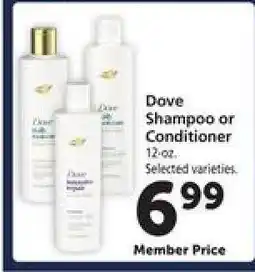 Safeway Dove Shampoo or Conditioner offer