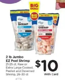 Kroger 2-lb. Jumbo EZ Peel Shrimp offer