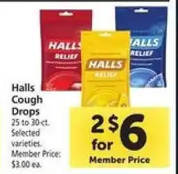 Safeway Halls Cough Drops offer