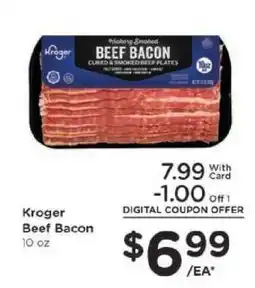 Kroger Kroger Beef Bacon offer