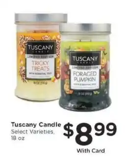 Kroger Tuscany Candle offer