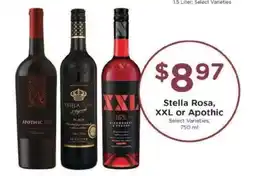 Kroger Stella Rosa, XXL or Apothic offer