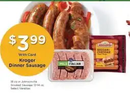 Kroger Kroger Dinner Sausage offer