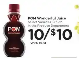 Kroger POM Wonderful Juice offer