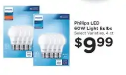 Kroger Philips LED 60W Light Bulbs offer