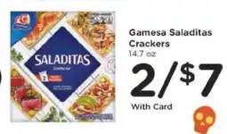 Kroger Gamesa Saladitas Crackers offer