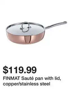 Ikea FINMAT Sauté pan with lid, copper/stainless steel offer