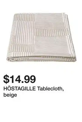 Ikea HÖSTAGILLE Tablecloth, beige offer
