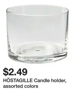 Ikea HÖSTAGILLE Candle holder, assorted colors offer