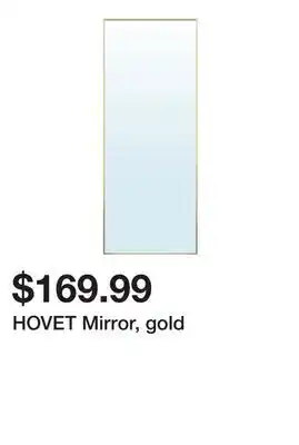 Ikea HOVET Mirror, gold offer