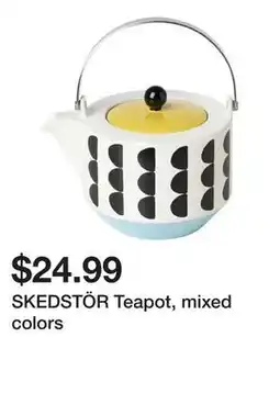 Ikea SKEDSTÖR Teapot, mixed colors offer