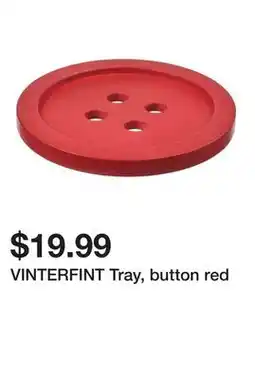 Ikea VINTERFINT Tray, button red offer