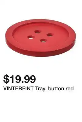 Ikea VINTERFINT Tray, button red offer