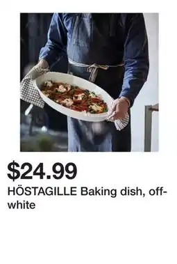 Ikea HÖSTAGILLE Baking dish, off-white offer