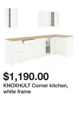 Ikea KNOXHULT Corner kitchen, white frame offer