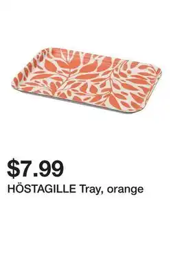 Ikea HÖSTAGILLE Tray, orange offer