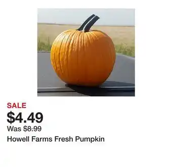Tractor Supply Company Howell Farms Fresh Pumpkin offer