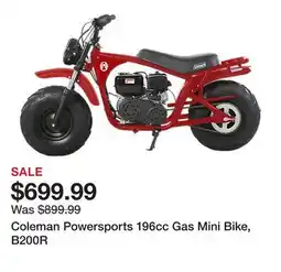 Tractor Supply Company Coleman Powersports 196cc Gas Mini Bike, B200R offer