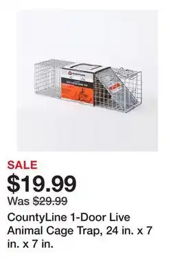 Tractor Supply Company CountyLine 1-Door Live Animal Cage Trap, 24 in. x 7 in. x 7 in offer