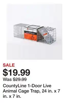 Tractor Supply Company CountyLine 1-Door Live Animal Cage Trap, 24 in. x 7 in. x 7 in offer