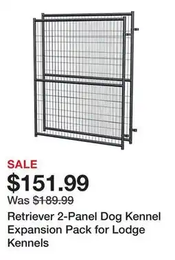 Tractor Supply Company Retriever 2-Panel Dog Kennel Expansion Pack for Lodge Kennels offer