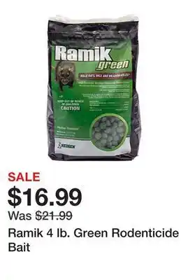 Tractor Supply Company Ramik 4 lb. Green Rodenticide Bait offer