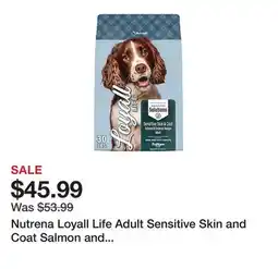 Tractor Supply Company Nutrena Loyall Life Adult Sensitive Skin and Coat Salmon and Oatmeal Recipe Dry Dog Food, 30 lb. Bag offer