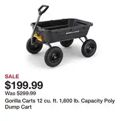 Tractor Supply Company Gorilla Carts 12 cu. ft. 1,600 lb. Capacity Poly Dump Cart offer