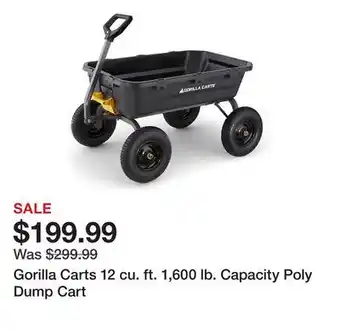 Tractor Supply Company Gorilla Carts 12 cu. ft. 1,600 lb. Capacity Poly Dump Cart offer