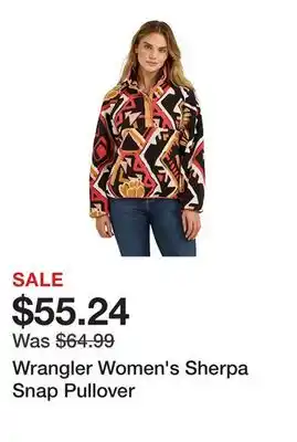 Tractor Supply Company Wrangler Women's Sherpa Snap Pullover offer