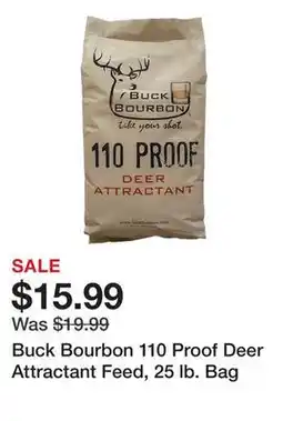 Tractor Supply Company Buck Bourbon 110 Proof Deer Attractant Feed, 25 lb. Bag offer
