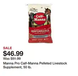 Tractor Supply Company Manna Pro Calf-Manna Pelleted Livestock Supplement, 50 lb offer