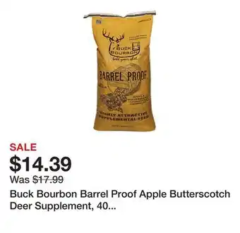 Tractor Supply Company Buck Bourbon Barrel Proof Apple Butterscotch Deer Supplement, 40 lb. Bag offer