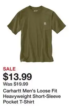 Tractor Supply Company Carhartt Men's Loose Fit Heavyweight Short-Sleeve Pocket T-Shirt offer