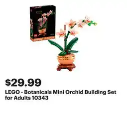 Best Buy LEGO - Botanicals Mini Orchid Building Set for Adults 10343 offer